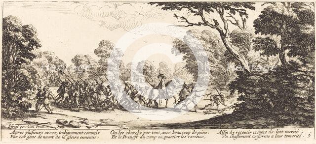 Discovery of the Criminal Soldiers, c. 1633. Creator: Jacques Callot.