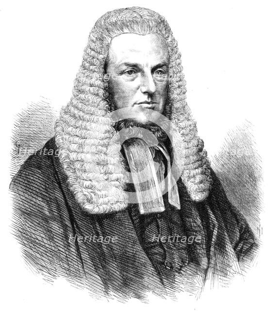 Sir W. B. Brett, the new Solicitor-General, 1868. Creator: Unknown.