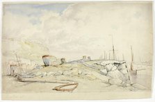 Scarborough Shore, c. 1860. Creator: William Roxby Beverley.