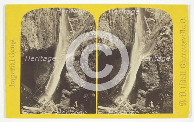 Nourmahal Cascade, and Gold Hunter's Cave, 1875/99. Creator: H. D. Udall.