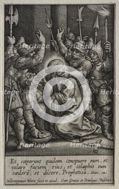 The Passion: The Mocking of Christ. Creator: Hieronymus Wierix (Flemish, 1553-1619).