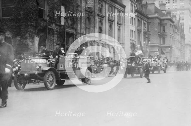 Fire parade, 1913. Creator: Bain News Service.