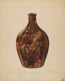 Flask, c. 1936. Creator: John Fisk.