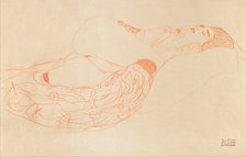Reclining Semi-Nude (Masturbating), 1912-1913. Artist: Klimt, Gustav (1862-1918)