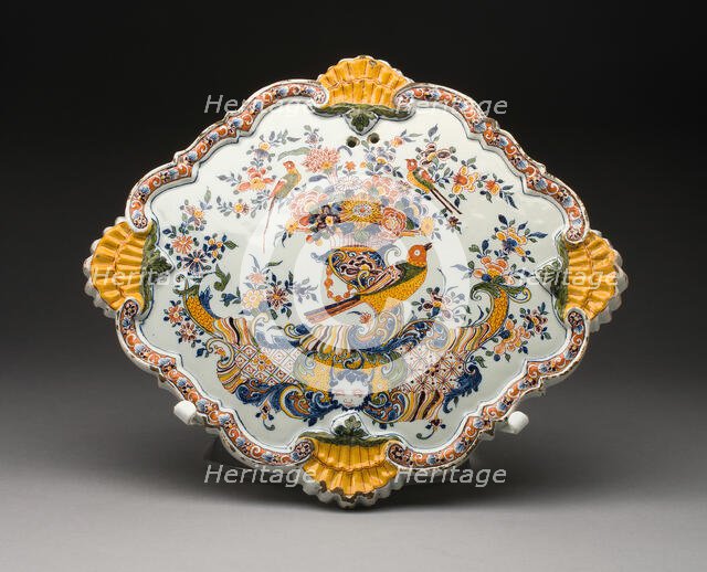 Plaque (one of a pair), Delft, c. 1750/60. Creator: Delftware.