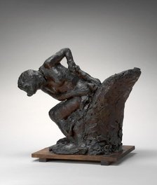 Woman Seated, Wiping Her Left Hip, 1890s/1911. Creator: Edgar Degas.