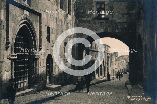 The Old Town of Rhodes, Greece, 1936. Artist: Unknown