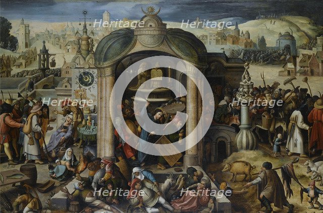 Christ Driving the Money Changers from the Temple.