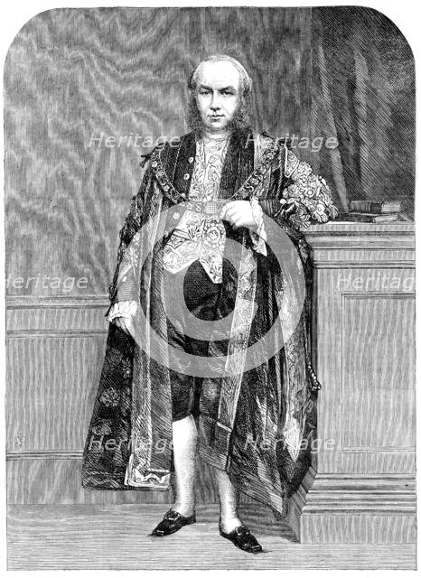 The Right Hon. W. A. Rose, the new Lord Mayor, 1862. Creator: Unknown.