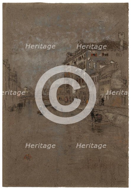 Canal in Venice (Tobacco Warehouse), 1879-1880. Creator: James Abbott McNeill Whistler.