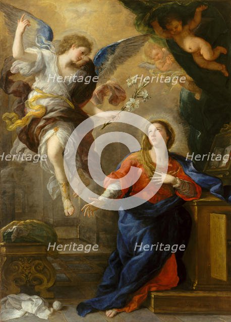 The Annunciation, 1672. Creator: Luca Giordano.