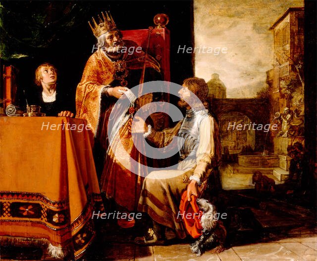 King David Handing the Letter to Uriah, 1611. Creator: Pieter Lastman.