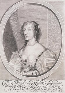 Queen Henrietta Maria, 1640-1642. Creator: William Faithorne.