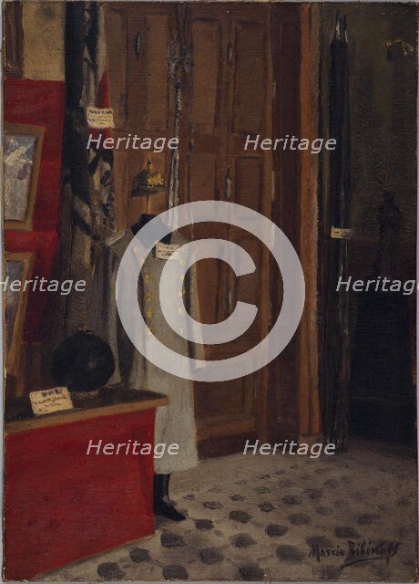 Hall of the costume museum at the Invalides (German uniform), c1916. Creator: Massia Bibikoff.