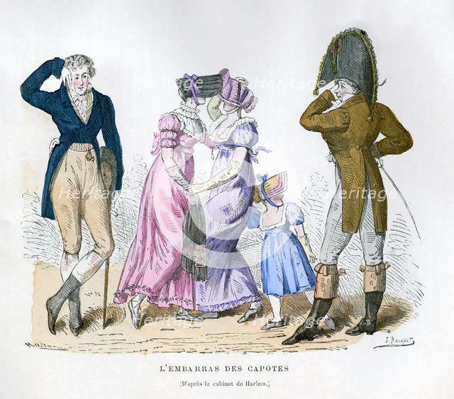 'The embarrassment of the hoods', 1882-1884.Artist: J Rocault