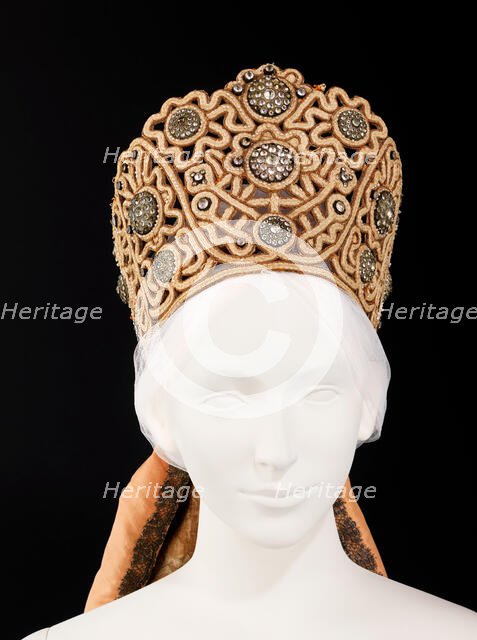 Headdress, Russian, 1795-1805. Creator: Unknown.