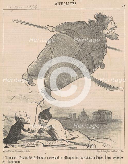 Les débats ..., 19th century. Creator: Honore Daumier.