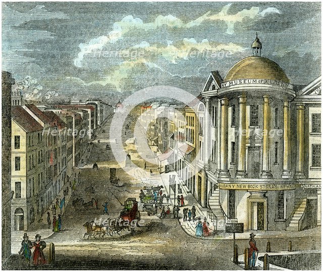 State Street, Albany, New York, USA, c1835. Artist: Unknown