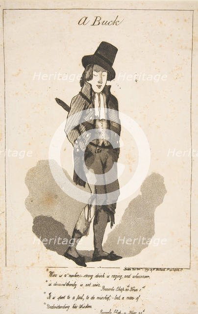 A Buck, December 1, 1790. Creator: George Moutard Woodward.