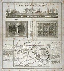 The Thames Tunnel, London, 1827. Artist: Anon