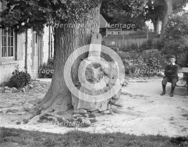 The Blowing Stone, Kingston Lisle, Oxfordshire, c1860-c1922. Artist: Henry Taunt