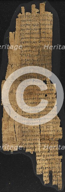 Preface and Sayings of Jesus, latter part of 3rd century. Creator: Unknown.