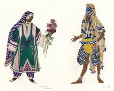 'Costume Designs for the Russian Ballet Le Dieu Bleu', c1912. Artist: Leon Bakst.