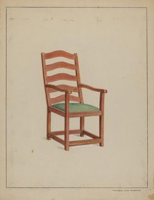 Shaker Chair, c. 1936. Creator: Francis Law Durand.