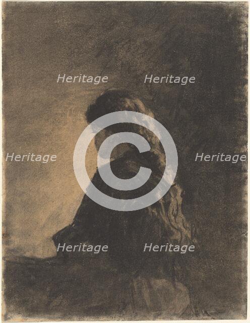 Seated Girl, c. 1875. Creator: William Morris Hunt.