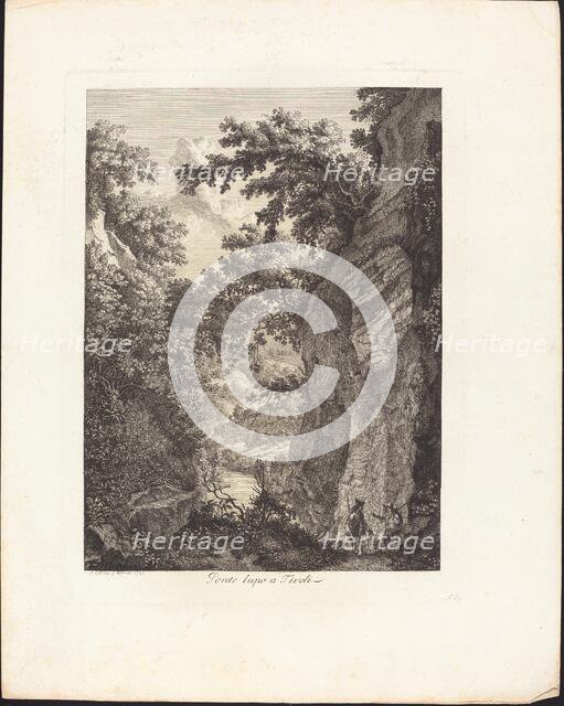 Ponte Lupo a Tivoli, 1792. Creator: Albert Christoph Dies.