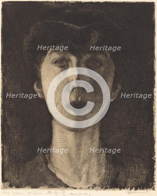 Queen Elisabeth of Belgium (La Reine Élisabeth de Belgique), 1917. Creator: Paul Albert Besnard.