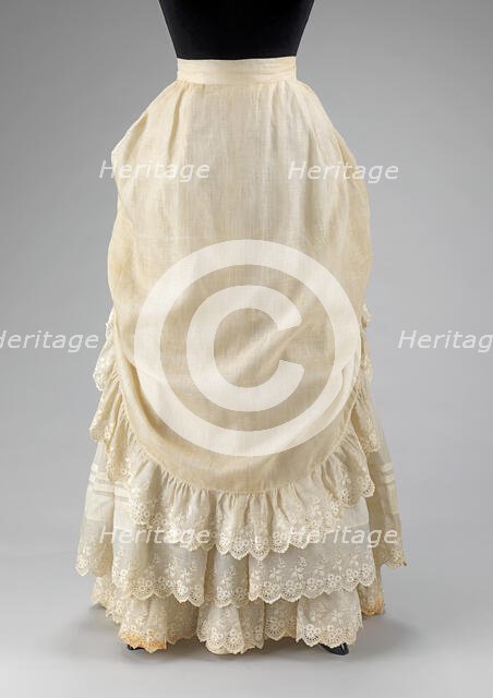 Petticoat, American, 1883. Creator: Unknown.