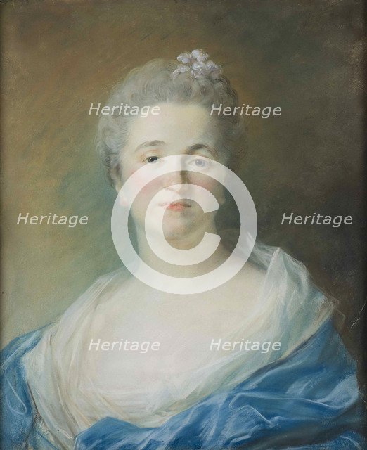 Portrait of Mme Michel de Grilleau, née Madeleine Françoise Seurrat de Bellevue, ca 1751.