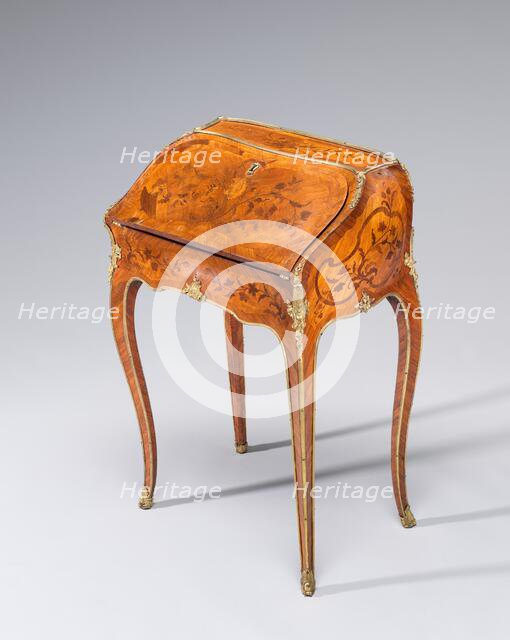 Lean-to Writing Desk (secrétaire en pente), c. 1750. Creator: Bernard van Risenburgh II.