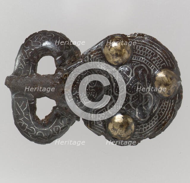 Belt Buckle, Frankish, late 6th-7th century. Creator: Unknown.