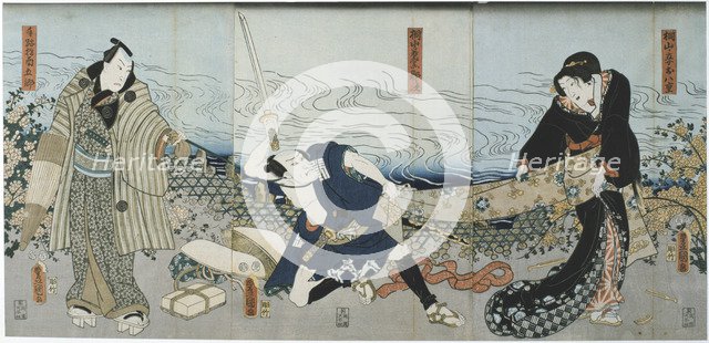 'Theatre Scene', 1844. Artist: Utagawa Kunisada