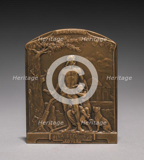 Medal (obverse), 1914-1918. Creator: Emile André Boisseau (French, 1842-1923).