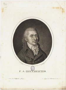 Portrait of Franz Anton Hoffmeister (1754-1812), 1795.