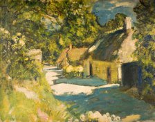 Cottages at Aldbourne, 1915. Creator: Ambrose McEvoy.