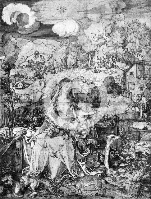 'The Virgin and many animals', 1505, (1936). Artist: Albrecht Dürer