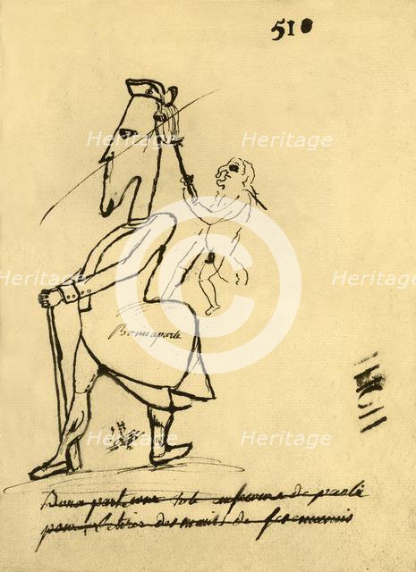 Caricature of Napoleon, 1779, (1921). Creator: Unknown.