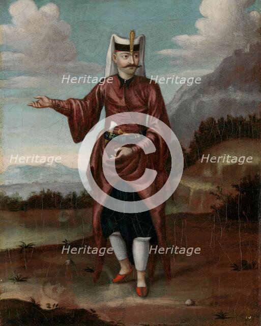 A Soldier of the Janissaries, 1700-1737. Creator: Workshop of Jean Baptiste Vanmour.