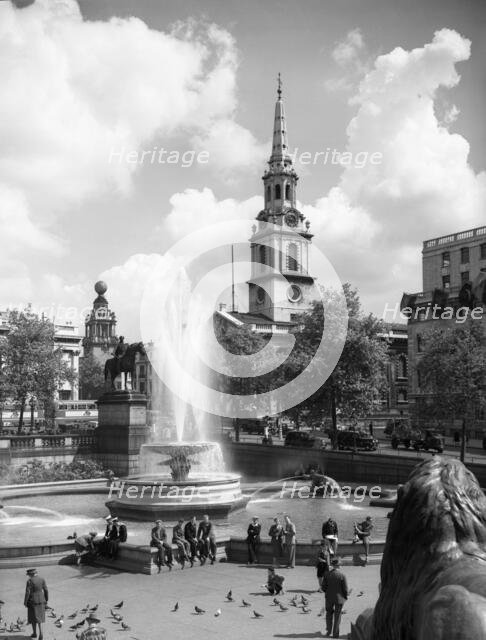 Trafalgar Square, London, c1955. Creator: Arthur Charles Kirby Ware.