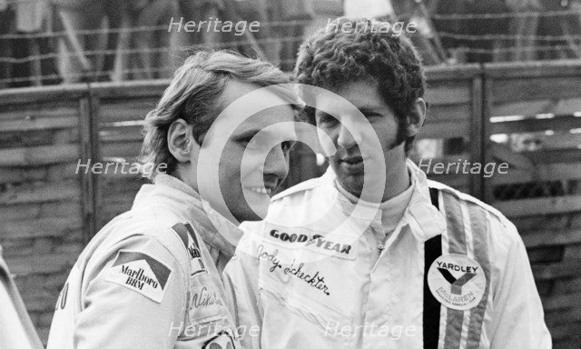 Niki Lauda and Jody Schekter, Race of Champions, Brands Hatch, Kent, 1973. Artist: Unknown