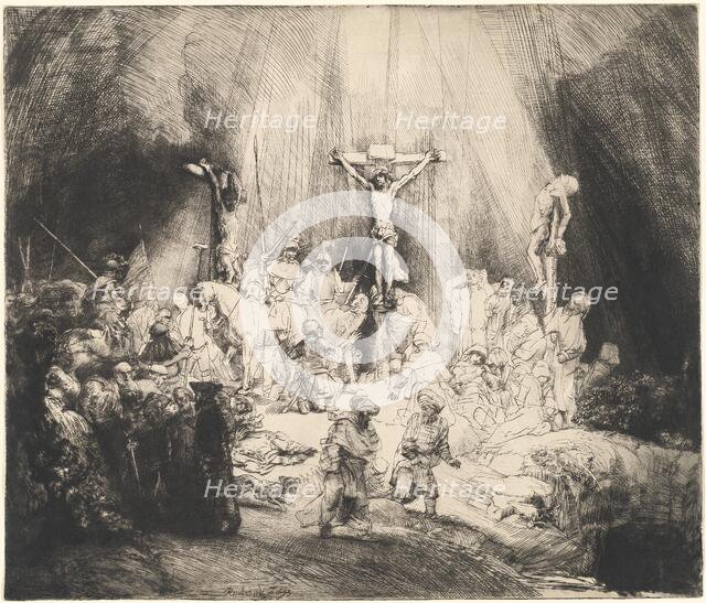 Christ Crucified between the Two Thieves (The Three Crosses), 1653. Creator: Rembrandt Harmensz van Rijn.