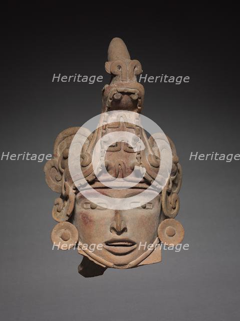 Head with Animal Helmet, c. 600-1000. Creator: Unknown.