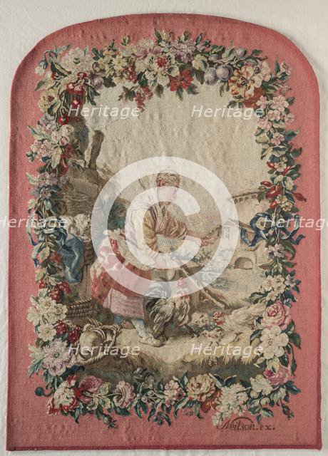 Fire Screen Panel, c. 1775. Creator: Jacques Neilson; Gobelins (French); Jean-Baptiste Marie Hüet (French, 1745-1811), after a design by ; Maurice Jacques (French, 1712-1784), after a design by.