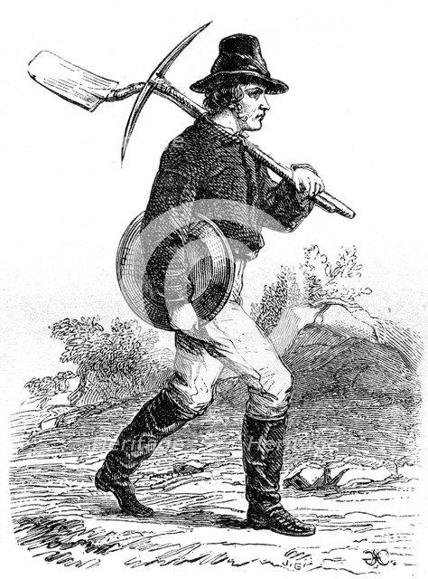 'Gold Miner', California, 19th century. Artist: Unknown