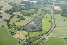 The lake and landscape park at Shardeloes, Amersham, Buckinghamshire, 2018. Creator: Historic England.