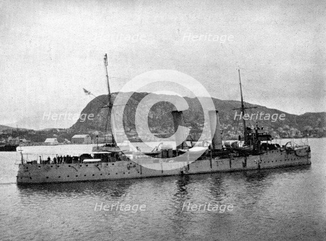 HMS Spartan off Norway, 1904 (1908).Artist: Queen Alexandra